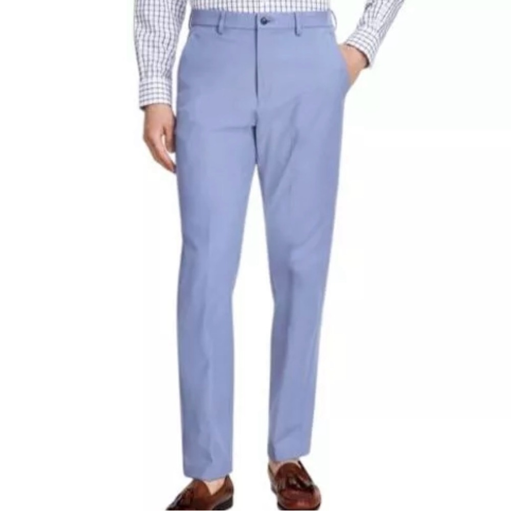 Michael Kors Men's Sky Blue Cotton Stretch Classic Fit Suit Dress Pants 32Wx32L